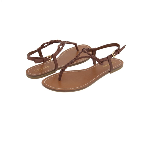 Ralph Lauren Alexa Leather Braided 